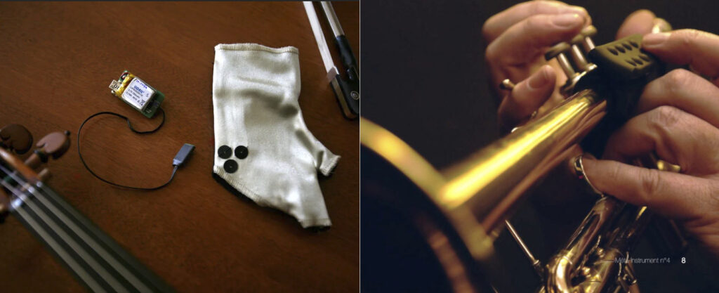 Accessoires pour moduler le son d'un instrument avec des gestes
